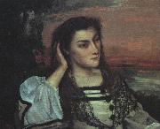 Gustave Courbet Portrait of Gabrielle Borreau oil painting on canvas